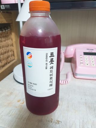 트롯전통식혜 트롯레드비트식혜 1리터 +500리터 — 5점을 준 리뷰어가 2021년 6월 올린 사용 사진