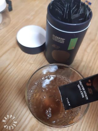 프리마인 자체 기업부설 연구소에서 찾아낸 건강한 수면의 비밀.  슬립토 플러스 30포 — 4점을 준 리뷰어가 2022년 2월 올린 사용 사진