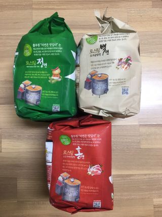 [풀무원] 자연은맛있다 정면, 백면, 홍면  세트 — 5점을 준 리뷰어가 2021년 4월 올린 사용 사진