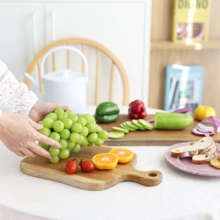 에디터스픽 소소한 티크 원목 도마+핸들형 플레이팅 도마 — 5점을 준 리뷰어가 2021년 9월 올린 사용 사진