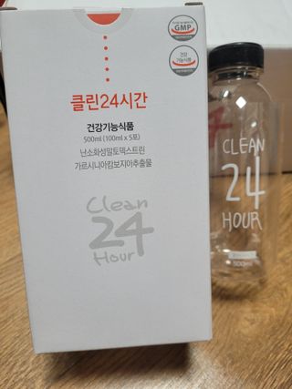 클린24시간 1BOX(5포) + 전용보틀(500ml) — 5점을 준 리뷰어가 2022년 10월 올린 사용 사진