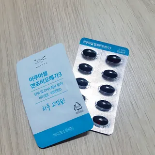 메디포스트 모비타 아쿠아셀 엔초비오메가3 60캡슐 — 5점을 준 리뷰어가 2023년 2월 올린 사용 사진