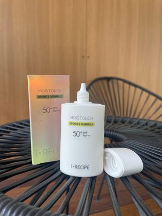 아이레시피 모이스트터치 스포츠 선밀크 50ml (SPF50+ PA+++) — 5점을 준 리뷰어가 2023년 6월 올린 사용 사진