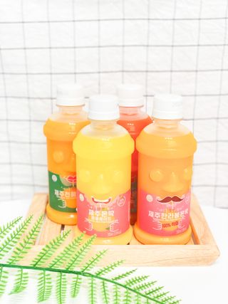탐라원 제주의 맛, 몬딱주스 4종세트 - 한라봉몬딱주스, 천혜향몬딱주스, 청귤에이드, 당근몬딱주스 — 5점을 준 리뷰어가 2021년 8월 올린 사용 사진