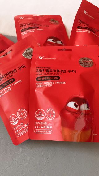 [푸름웰니스] 라바 멀티비타민 구미 36g — 5점을 준 리뷰어가 2022년 3월 올린 사용 사진
