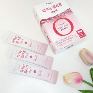 [음료수 대신 가능!]  빠르게 흡수되는 아임오 타먹는 콜라겐 1박스 — 5점을 준 리뷰어가 2023년 4월 올린 사용 사진