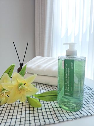 닥터시드 티트리 앤 라임 비건 지성케어 쿨 탈모 샴푸 (1000ml) — 5점을 준 리뷰어가 2024년 4월 올린 사용 사진