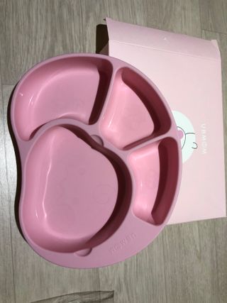 유비맘 캐릭터 실리콘 흡착 식판_색상 랜덤발송 — 5점을 준 리뷰어가 2021년 1월 올린 사용 사진