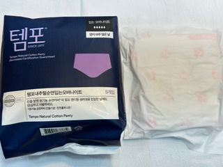 N[템포 ] 패드 내추럴 순면 입는 오버나이트 5P * 2개 — 5점을 준 리뷰어가 2024년 1월 올린 사용 사진