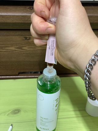 에클리스 피어나 스킨토너 — 4점을 준 리뷰어가 2022년 1월 올린 사용 사진