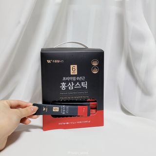 [푸름웰니스] 프리미엄 6년근 홍삼스틱 3mg x 100포 — 5점을 준 리뷰어가 2022년 3월 올린 사용 사진