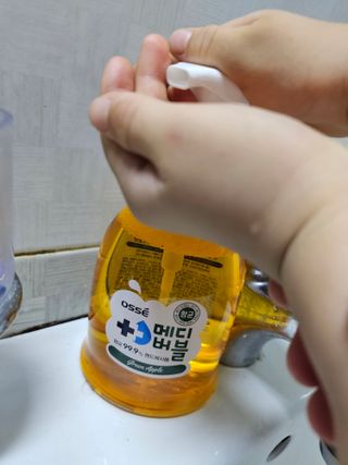 오쎄 메디버블 핸드워시폼 500ml 1+1 (그린애플향) — 5점을 준 리뷰어가 2023년 5월 올린 사용 사진