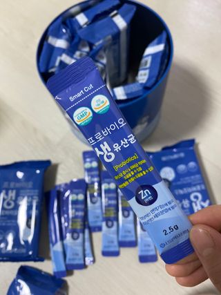 서울약사신협_프로바이오생유산균_2.5G x 100포 — 5점을 준 리뷰어가 2021년 5월 올린 사용 사진