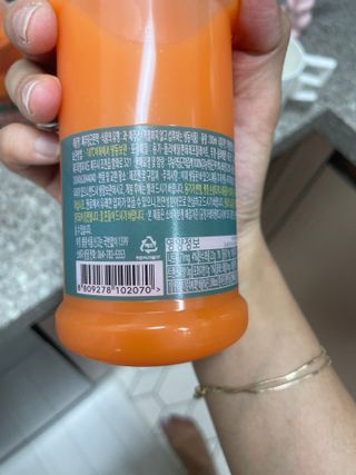 탐라원 무농약 당근과즙으로 건강한 당근주스, 당근몬딱주스 — 3점을 준 리뷰어가 2021년 8월 올린 사용 사진