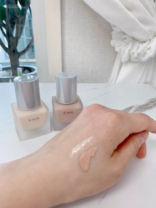 [RMK] 메이크업 베이스 + 리퀴드 파운데이션 — 5점을 준 리뷰어가 2021년 3월 올린 사용 사진