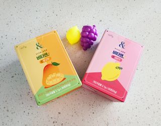 비타앤C 레몬맛, 망고맛 — 5점을 준 리뷰어가 2021년 6월 올린 사용 사진