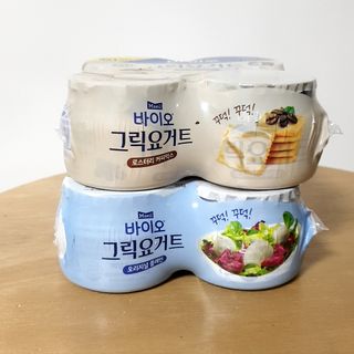 매일바이오 그릭요거트 오리지널 플레인 4개, 로스터리 커피믹스 4개 — 3점을 준 리뷰어가 2021년 12월 올린 사용 사진