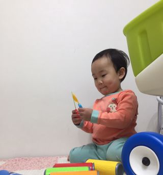 유비맘 캔디팡팡 내의/내복 상하 세트 — 5점을 준 리뷰어가 2021년 3월 올린 사용 사진