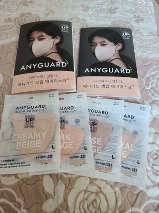 애니가드 셋업메베마스크 (대형 4컬러 + 중형 4컬러) — 5점을 준 리뷰어가 2022년 4월 올린 사용 사진