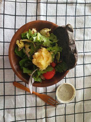참살이도시락 작심삼일 샐러드도시락 3개 맛보기 새벽배송 또는 택배배송 — 4점을 준 리뷰어가 2021년 9월 올린 사용 사진