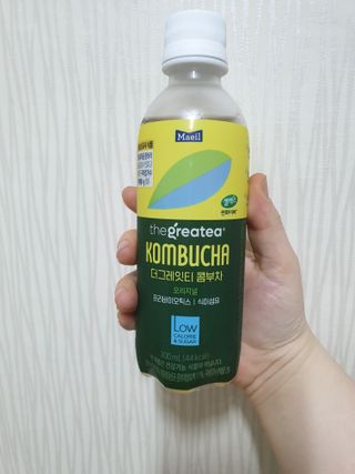 더그레잇티 콤부차 [매일유업] 더그레잇티 44kcal 콤부차 300ml *12개입 (오리지널 6개+베리리치 6개) — 5점을 준 리뷰어가 2023년 7월 올린 사용 사진