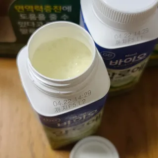LIVE 매일바이오 알로에 드링킹 요거트 — 4.5점을 준 리뷰어가 2022년 4월 올린 사용 사진