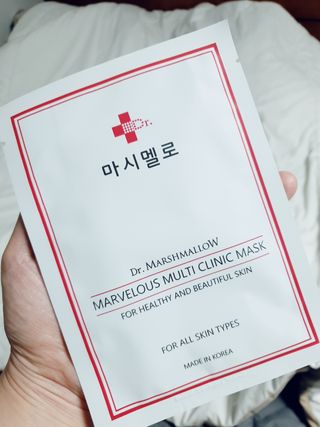 닥터마시멜로 마블러스 멀티 클리닉 마스크 — 5점을 준 리뷰어가 2021년 3월 올린 사용 사진
