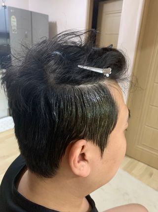 다슈코리아 다슈 포 맨 프리미엄 울트라 본드 젤 다운펌 — 3.5점을 준 리뷰어가 2021년 1월 올린 사용 사진