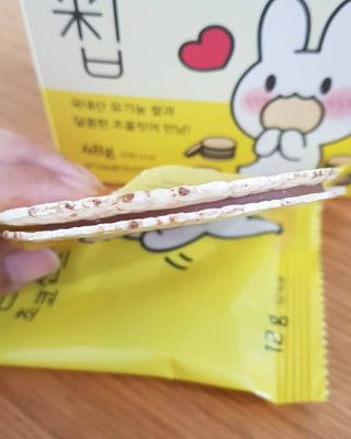 네이처오다 달칩 초코샌드 — 4점을 준 리뷰어가 2021년 2월 올린 사용 사진