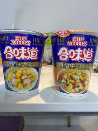 NISSIN 닛신 컵누들  4종 - 씨푸드오리지날, 씨푸드 스파이시, 씨푸드 커리, 씨푸드 XO소스 — 4.5점을 준 리뷰어가 2022년 11월 올린 사용 사진