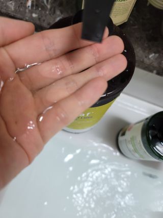 달리프 진저 베러 퍼퓸 탈모 완화 샴푸 1000ml 향 3종 — 5점을 준 리뷰어가 2021년 2월 올린 사용 사진