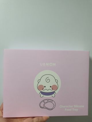 유비맘 캐릭터 실리콘 흡착 식판_색상 랜덤발송 — 5점을 준 리뷰어가 2021년 2월 올린 사용 사진
