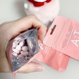 입 냄새 완화에 도움을 주는 에티켓 캔디 복숭아맛 앳캔디 — 5점을 준 리뷰어가 2020년 12월 올린 사용 사진