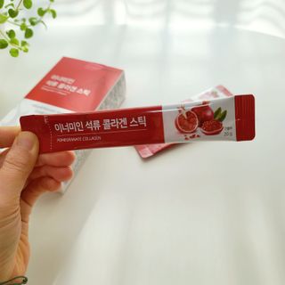 이너미인 석류 콜라겐 스틱 — 5점을 준 리뷰어가 2021년 1월 올린 사용 사진