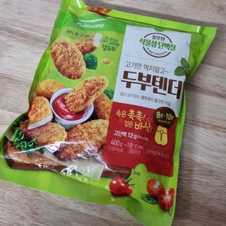 [풀무원] 식물성고기_두부크럼블덮밥소스3종, 두부텐더 — 5점을 준 리뷰어가 2021년 4월 올린 사용 사진