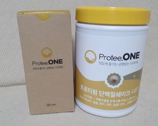 프로티원 단백질쉐이크 곡물맛 2주분 1통+보틀 — 4점을 준 리뷰어가 2021년 3월 올린 사용 사진