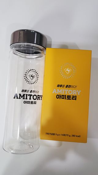 주식회사 씨크릿비에프랩 마시는 아미노산 아미토리 열대과일맛 14포 [1포, 5g / 보틀증정] — 5점을 준 리뷰어가 2022년 12월 올린 사용 사진
