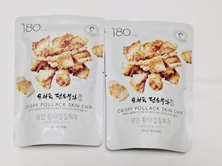 오희숙 전통부각 명인 찹쌀김부각, 찹쌀다시마부각, 황태껍질튀각 총 6봉 — 5점을 준 리뷰어가 2021년 7월 올린 사용 사진