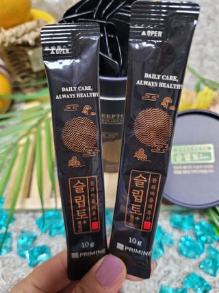 프리마인 자체 기업부설 연구소에서 찾아낸 건강한 수면의 비밀.  슬립토 플러스 30포 — 5점을 준 리뷰어가 2021년 10월 올린 사용 사진
