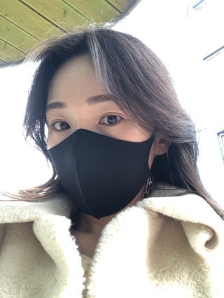 [에이블밤부] 리퓨어 쿠퍼 마스크 10color — 3.5점을 준 리뷰어가 2021년 2월 올린 사용 사진