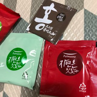 [풀무원] 자연은맛있다 정면, 백면, 홍면  세트 — 5점을 준 리뷰어가 2021년 4월 올린 사용 사진