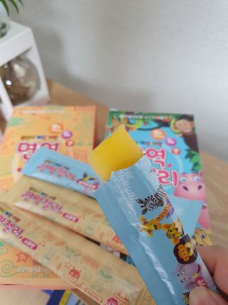 다나음 셀렌에 빠진 아연면역젤리 열대과일맛+사과맛 — 5점을 준 리뷰어가 2021년 2월 올린 사용 사진