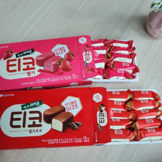 롯데제과 티코밀크초코 — 4.5점을 준 리뷰어가 2021년 9월 올린 사용 사진
