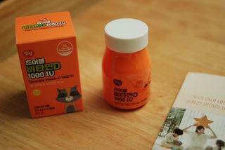 앙팡 츄어블 비타민D 1000 IU 130mg x 90정 — 4.5점을 준 리뷰어가 2023년 1월 올린 사용 사진