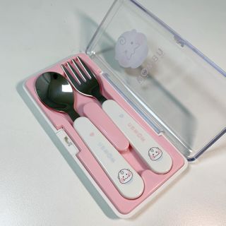 유비맘 스푼포크 케이스 세트 1+1 _컬러랜덤 발송 — 5점을 준 리뷰어가 2020년 12월 올린 사용 사진