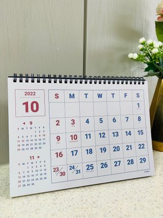 리훈 2023년 레트로 인테리어 벽달력 + 탁상달력 — 5점을 준 리뷰어가 2022년 10월 올린 사용 사진