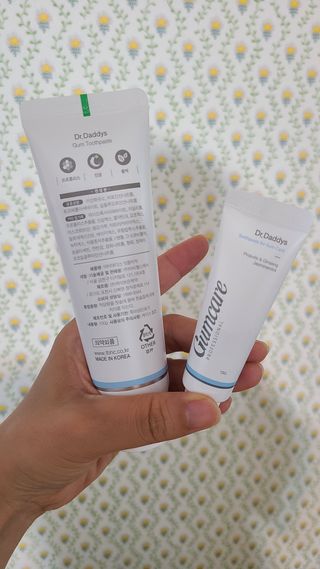 닥터데디스  잇몸치약 100g  [건강한 잇몸 관리를 위한 치약] + 여행용미니치약 15g — 4점을 준 리뷰어가 2022년 8월 올린 사용 사진