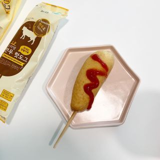 오마뎅 한우핫도그 — 5점을 준 리뷰어가 2021년 7월 올린 사용 사진