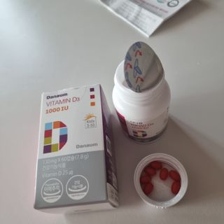다나음 츄어블 비타민D 1000IU (130ml x 60캡슐) — 5점을 준 리뷰어가 2023년 4월 올린 사용 사진