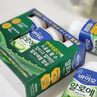 LIVE 매일바이오 알로에 드링킹 요거트 — 5점을 준 리뷰어가 2022년 4월 올린 사용 사진